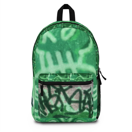 GREEN GRAFFITI BACKPACK